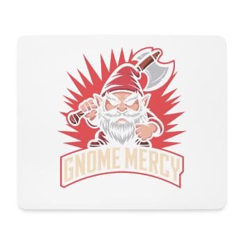 Evil Gnome, Dark Gnome, Goth Gnome, Funny Gnome - Mouse Pad (horizontal) - white - Front