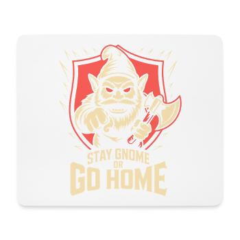 Böser Gnom, Dunkler Gnom, Goth-gnom, Lustiger Gnom - Mousepad (Querformat) - Weiß - Vorne