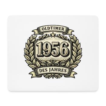 Classic cars 1956 of the year | Vintage Birthday Shir - Mouse Pad (horizontal) - white - Front