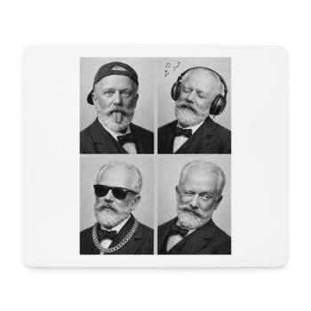 Pyotr Ilyich Tchaikovsky - Mousepad (Querformat) - Weiß - Vorne