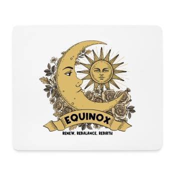 Equinox Renew Rebalance Rebirth Ostara Blessings - Mouse Pad (horizontal) - white - Front