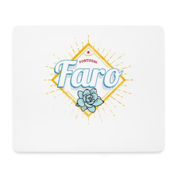 Faro Algarve Portugal with Succulent Souvenir - Mouse Pad (horizontal) - white - Front