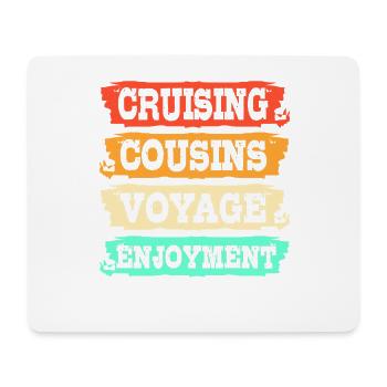 Cousins Kreuzfahrt Kreuzfahrtschiff - Mousepad (Querformat) - Weiß - Vorne