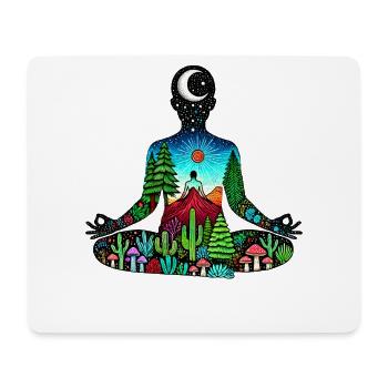 meditation nature - Mouse Pad (horizontal) - white - Front