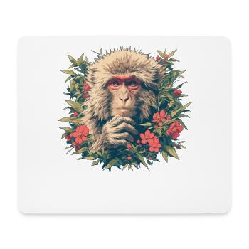 Macaque Macaque - Mouse Pad (horizontal) - white - Front
