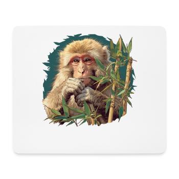 Macaque Macaque - Mouse Pad (horizontal) - white - Front