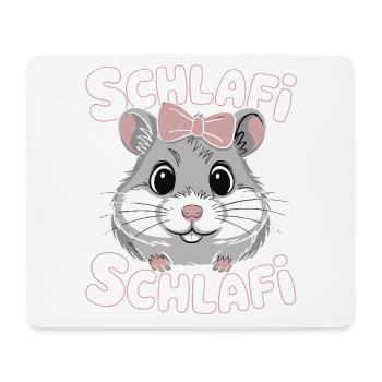 Schlafi Schlafi Hamster Design - Mousepad (Querformat) - Weiß - Vorne