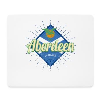 Aberdeen Stadt in Schottland Fahne Retro Souvenir - Mousepad (Querformat) - Weiß - Vorne