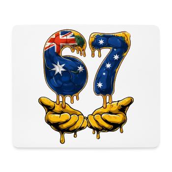 67 Soccer Meme 67 T Shirt, Soccer 67 Football - Mouse Pad (horizontal) - white - Front