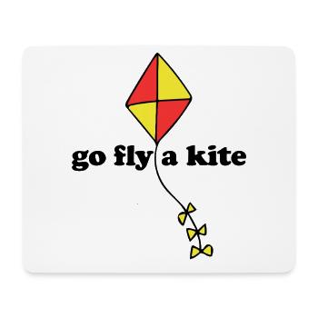 Red Yellow Diamond Kite - Mouse Pad (horizontal) - white - Front