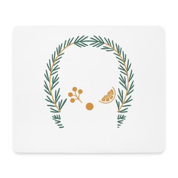 Gin Let The Fun Be Gin & Tonic Liebhaber Party Gin - Mousepad (Querformat) - Weiß - Vorne