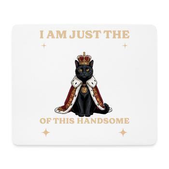 Black Cat King Servant Cat Owner - Mouse Pad (horizontal) - white - Front