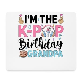 I'm The K-Pop Birthday Grandpa - Mousepad (Querformat) - Weiß - Vorne
