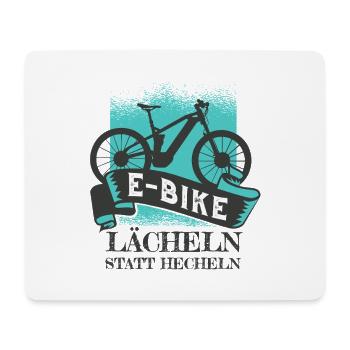 E-Bike Spruch lustig - Mousepad (Querformat) - Weiß - Vorne