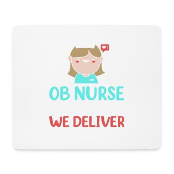 Pregnancy Hospital Nurse - Mouse Pad (horizontal) - white - Front