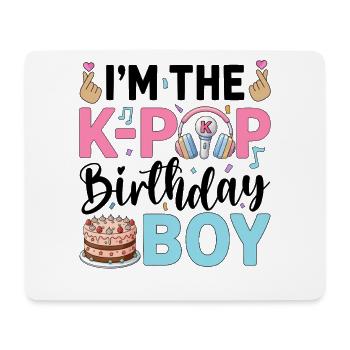 I'm The K-Pop Birthday Boy - Mousepad (Querformat) - Weiß - Vorne