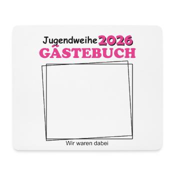 Jugendweihe 2026 Guestbook for Teenage Girls - Mouse Pad (horizontal) - white - Front