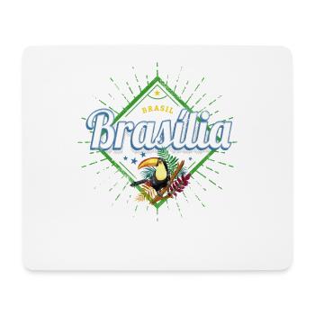 Brasília Distrito Federal Brazil Toucan Souvenir - Mouse Pad (horizontal) - white - Front