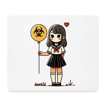 Biohazard Balloon Girl Sailor - Mouse Pad (horizontal) - white - Front