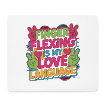 Hand Therapist Finger Flexing Wrist Rehabilitation - Mouse Pad (horizontal) - white - Front