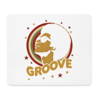70s Funk Afro Soul Retro Vintage Groove Style - Mousepad (Querformat) - Weiß - Vorne