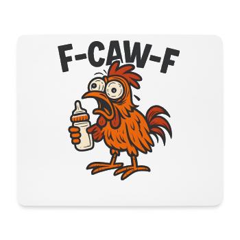 F-CAW-F Eltern Hahn Huhn Humor Geschenkidee - Mousepad (Querformat) - Weiß - Vorne