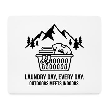 Mountain of Laundry – Outdoor Humor Berg Wäsche - Mousepad (Querformat) - Weiß - Vorne