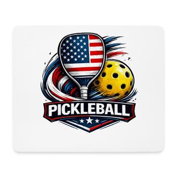 Pickleball US Pickleball Spieler  - Mousepad (Querformat) - Weiß - Vorne