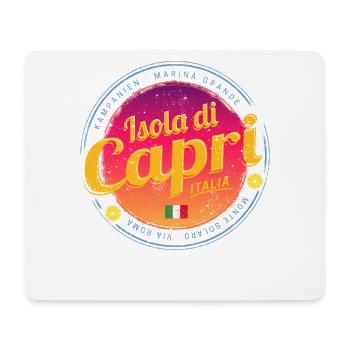 Capri Insel Retro Sonnenuntergang Italien Souvenir - Mousepad (Querformat) - Weiß - Vorne