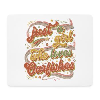 Just a Girl Who Loves Cauliflowers - Mousepad (Querformat) - Weiß - Vorne