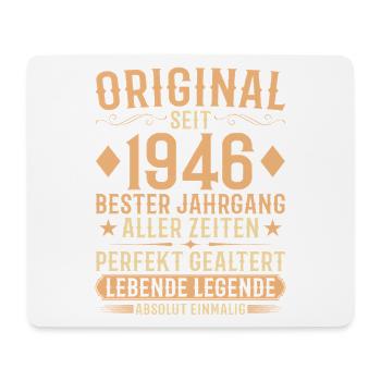 Original Jahrgang 1946 Baujahr Geburtstag - Mousepad (Querformat) - Weiß - Vorne