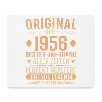 Original Jahrgang 1956 Baujahr Geburtstag - Mousepad (Querformat) - Weiß - Vorne