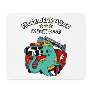 Feuerwehrmann in Ausbildung Feuerwehrausbildung - Mousepad (Querformat) - Weiß - Vorne