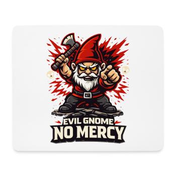 Evil Gnome, Dark Gnome, Goth Gnome, Funny Gnome - Mouse Pad (horizontal) - white - Front