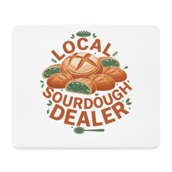Lokaler Sauerteighändler Brotbacker - Mousepad (Querformat) - Weiß - Vorne