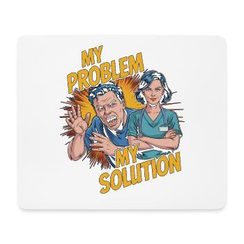Hand Therapist My Problem My Pictogram Mom Dad - Mouse Pad (horizontal) - white - Front