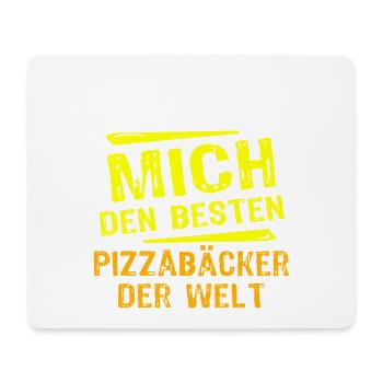 Pizzabäcker Geschenk - Mousepad (Querformat) - Weiß - Vorne