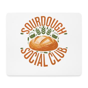 Sourdough Social Club Brotbacker-Bäcker-Ära - Mousepad (Querformat) - Weiß - Vorne