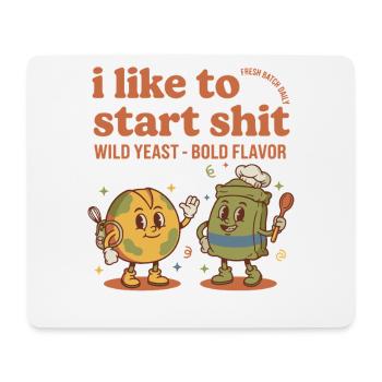 Sourdough Starter Jar Era Bread Baking Baker - Mousepad (Querformat) - Weiß - Vorne