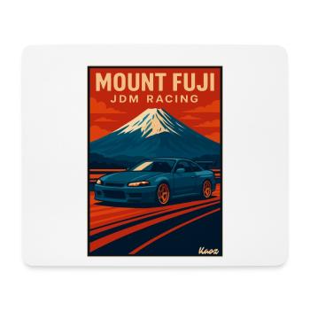 Mount Fuji JDM Racing Poster - Mousepad (Querformat) - Weiß - Vorne
