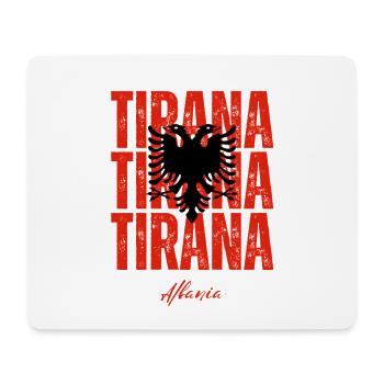 Tirana im Herzen, Albanien Gegenwart - Mousepad (Querformat) - Weiß - Vorne