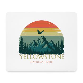 Yellowstone National Park - Mouse Pad (horizontal) - white - Front