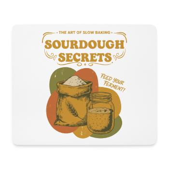 Sauerteig-Geheimnisse Brotback-Starter-Bäcker - Mousepad (Querformat) - Weiß - Vorne
