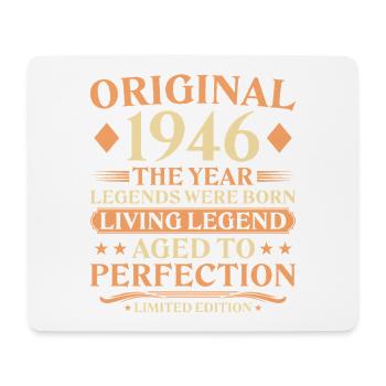 Original 1946 Legend – 80th Birthday Vintage - Mouse Pad (horizontal) - white - Front