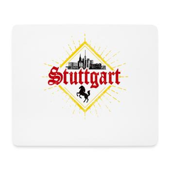 Stuttgart City Deutschland Retro Skyline Souvenir - Mousepad (Querformat) - Weiß - Vorne
