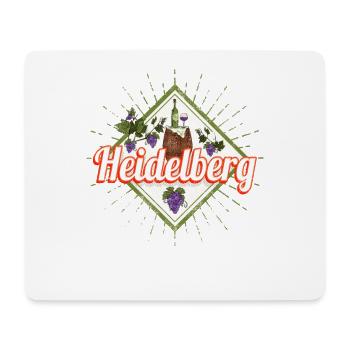 Heidelberg am Neckar Deutschland Retro Souvenir - Mousepad (Querformat) - Weiß - Vorne