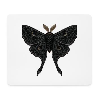 Mondmotte Nachtfalter Gothic Tattoo - Mousepad (Querformat) - Weiß - Vorne
