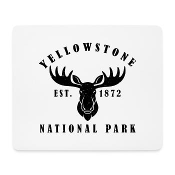 Yellowstone Nationalpark von 1872 - Mousepad (Querformat) - Weiß - Vorne