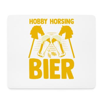 Bier Pferd Hobby Horsing - Mousepad (Querformat) - Weiß - Vorne