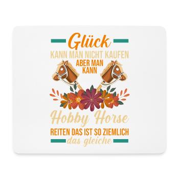 Steckenpferd Hobbyhorse Hobby Horsing - Mousepad (Querformat) - Weiß - Vorne
